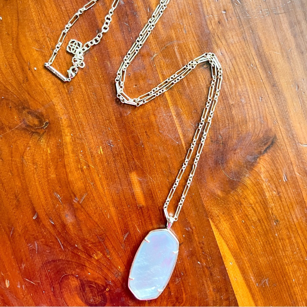 Kendra Scott Long Necklace | Gold Reid Necklace | Silver Pendant